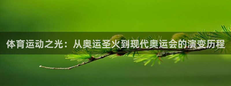 米兰体育官网下载注册：体育运动之光：从奥运圣火到现代奥运会的