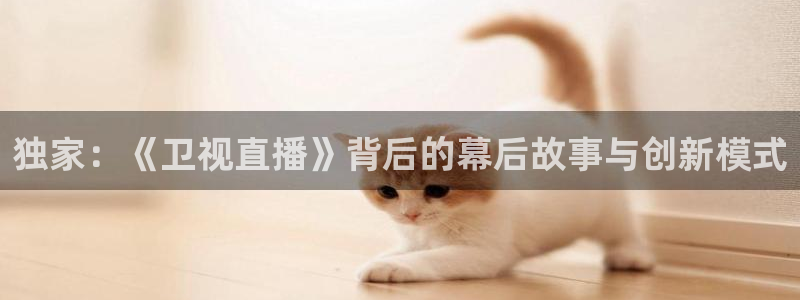 五星体育app苹果版：独家：《卫视直播》背后的幕后故事与创新模式